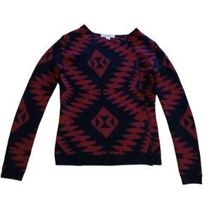 Adam Levine Aztec Print Cardigan Sweater Size XS